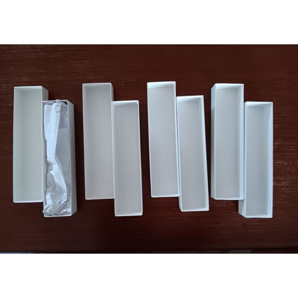 Farmhouse Pottery Empty Box Presentation Flatware Cutlery Cardboard Lot of 4 - Picture 4 of 8